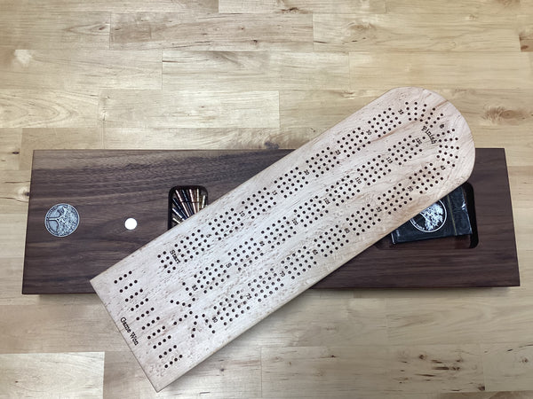 Cribbage Board (Bird eyes Maple & Black Walnut) #10
