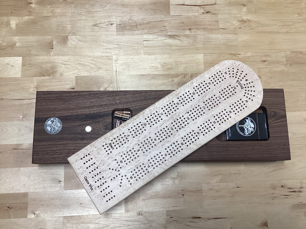 Cribbage Board (Bird eyes Maple & Black Walnut) #11