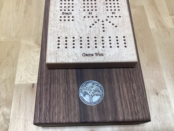 Cribbage Board (Bird eyes Maple & Black Walnut) #11