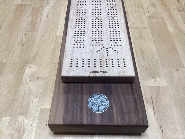 Cribbage Board (Bird eyes Maple & Black Walnut) #10