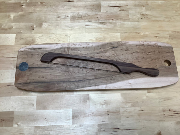 Presentation Board Set (Bird eyes Maple) with a Bread Knife #02EPA