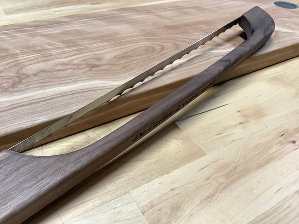 Presentation Board Set (Curley yellow Birch)  with a Bread Knife #06EPA