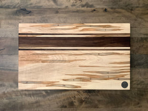 End grain cutting board (Ambrosia Maple and Black Walnut) #20
