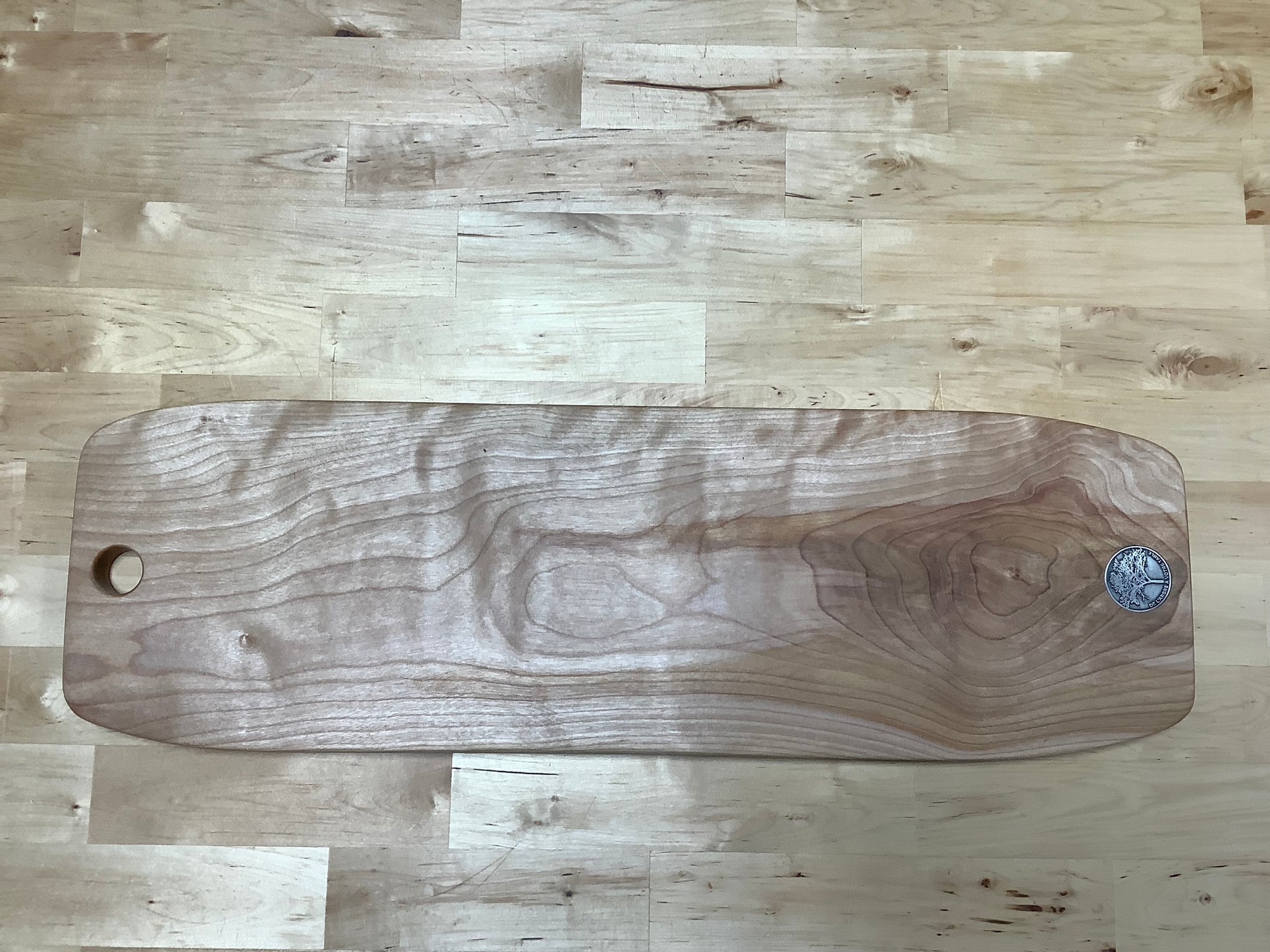 Serving board (Curley Yellow Birch) #12PA