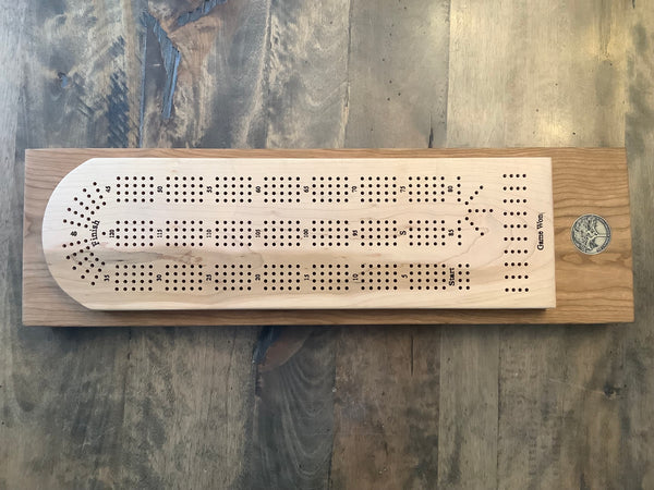 Cribbage Board (Maple & Cherry) #07