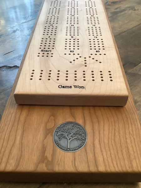 Cribbage Board (Maple & Cherry) #07