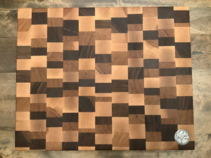 End Grain Cutting Board (Black Walnut, Cherry & Maple) #11