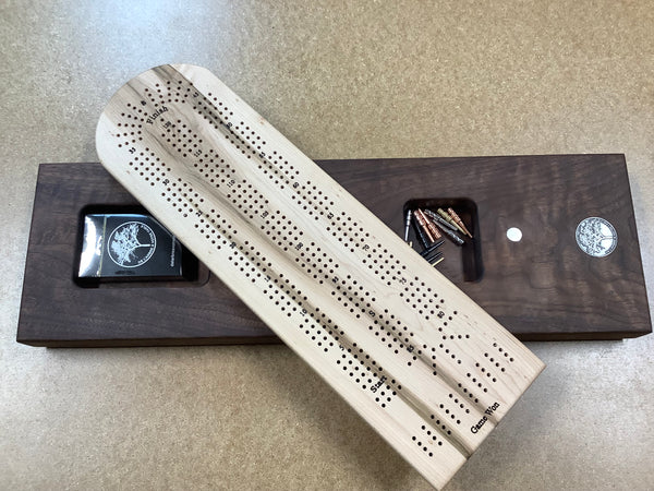 Cribbage Board (Bird eyes Maple & Black Walnut) #10