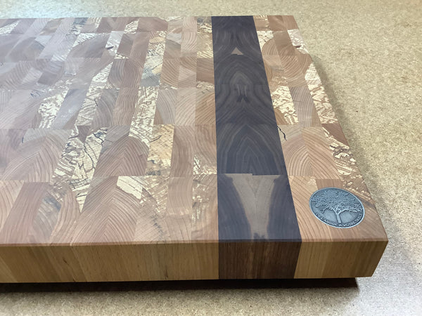 End grain cutting board (Spalted Maple) #EG02