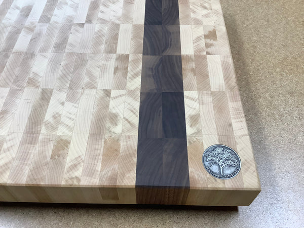 End grain cutting board (Maple and Black Walnut) #EG11