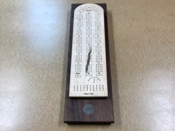 Cribbage Board (Bird eyes Maple & Black Walnut) #09