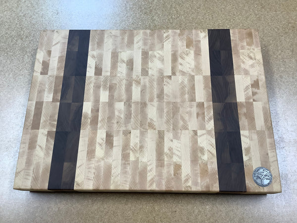 End grain cutting board (Maple and Black Walnut) #EG11