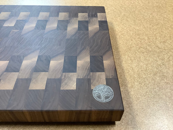 End Grain Cutting Board (Black Walnut) #PEG04