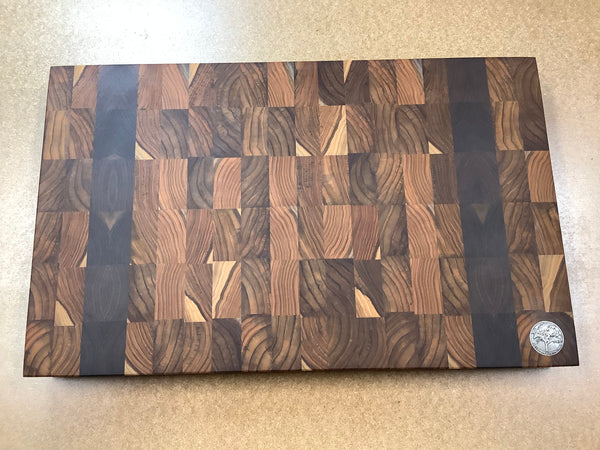 End grain cutting board (Teak) #EG04