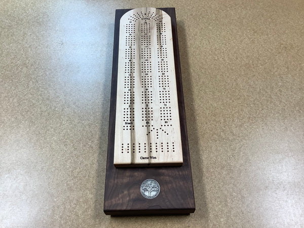 Cribbage Board (Bird eyes Maple & Black Walnut) #10